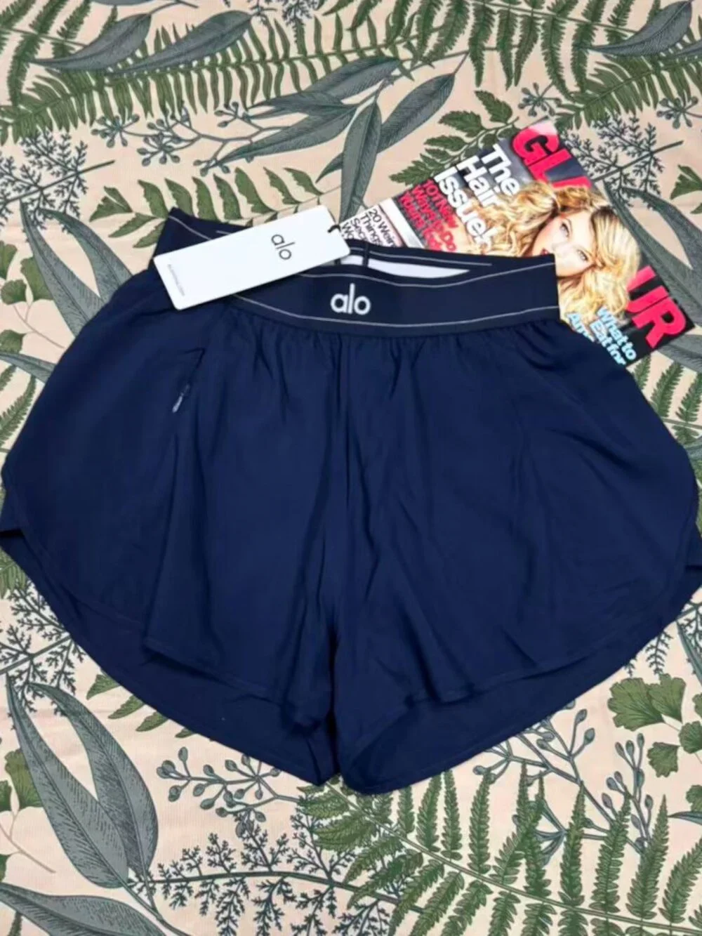 🏋️ Alo Match Point Shorts Navy Blue Training Running and Casual Style